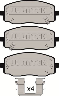 JCP1783 JURATEK Комплект тормозных колодок, дисковый тормоз