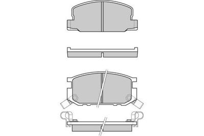 120308 E.T.F. Комплект тормозных колодок, дисковый тормоз