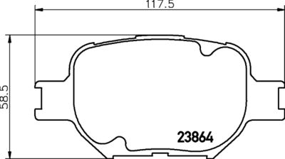 8DB355027991 HELLA PAGID Комплект тормозных колодок, дисковый тормоз