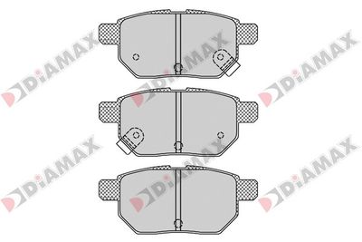 N09570 DIAMAX Комплект тормозных колодок, дисковый тормоз