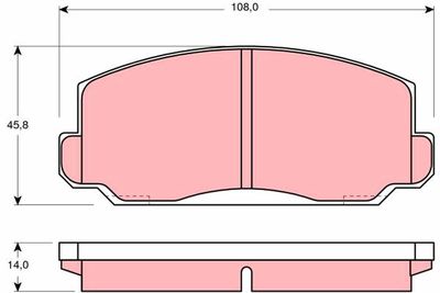 GDB175 TRW Комплект тормозных колодок, дисковый тормоз