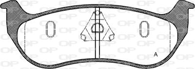 BPA062875 OPEN PARTS Комплект тормозных колодок, дисковый тормоз