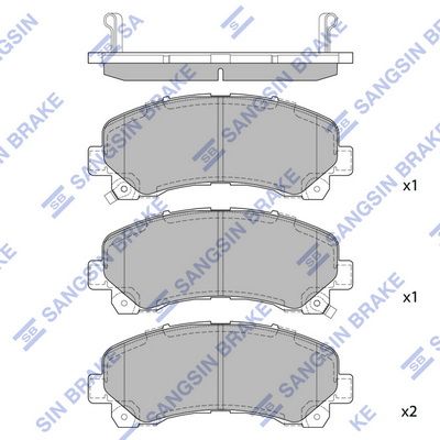 SP1409 Hi-Q Комплект тормозных колодок, дисковый тормоз