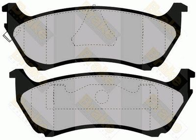 PA1241 Brake ENGINEERING Комплект тормозных колодок, дисковый тормоз