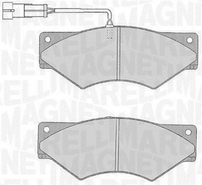 363916060546 MAGNETI MARELLI Комплект тормозных колодок, дисковый тормоз