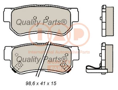 70407001G IAP QUALITY PARTS Комплект тормозных колодок, дисковый тормоз