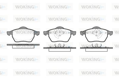 P290340 WOKING Комплект тормозных колодок, дисковый тормоз