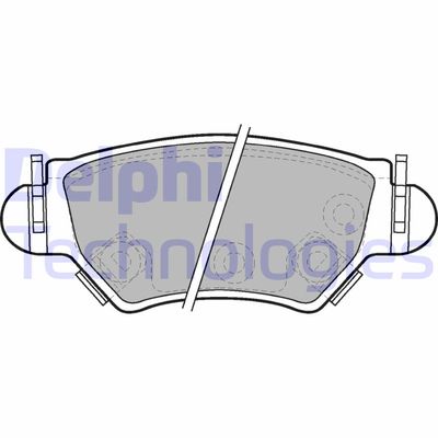 LP1553 DELPHI Комплект тормозных колодок, дисковый тормоз