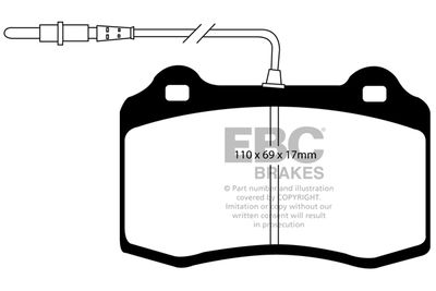 DP410312R EBC Brakes Комплект тормозных колодок, дисковый тормоз