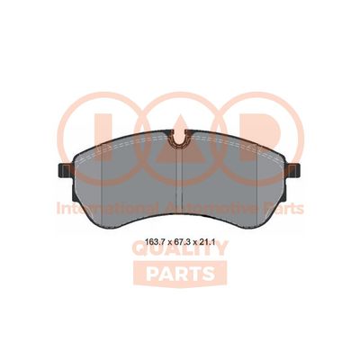 70450020 IAP QUALITY PARTS Комплект тормозных колодок, дисковый тормоз