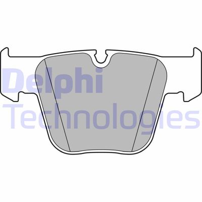 LP2765 DELPHI Комплект тормозных колодок, дисковый тормоз