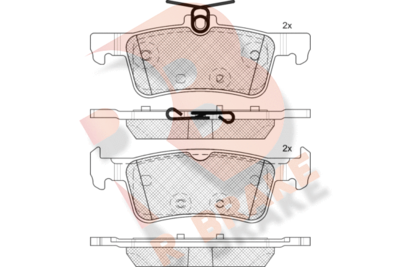 RB2174200 R BRAKE Комплект тормозных колодок, дисковый тормоз