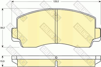 6108289 GIRLING Комплект тормозных колодок, дисковый тормоз