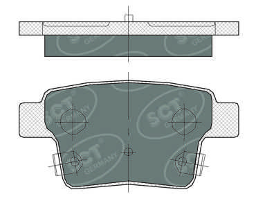 SP375PR SCT - MANNOL Комплект тормозных колодок, дисковый тормоз