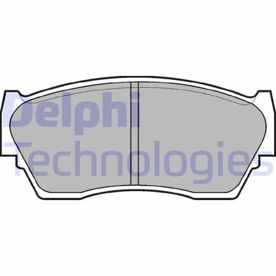 LP783 DELPHI Комплект тормозных колодок, дисковый тормоз