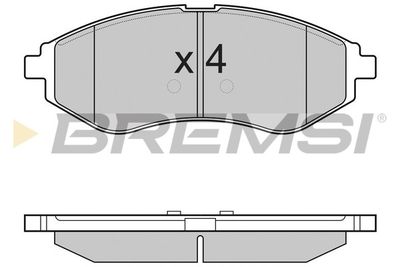 BP3111 BREMSI Комплект тормозных колодок, дисковый тормоз