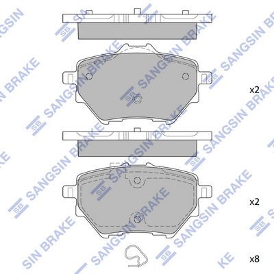 SP2467 Hi-Q Комплект тормозных колодок, дисковый тормоз