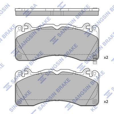 SP4312 Hi-Q Комплект тормозных колодок, дисковый тормоз