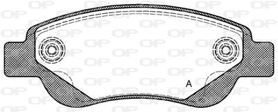 BPA117700 OPEN PARTS Комплект тормозных колодок, дисковый тормоз