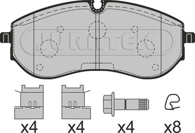 JCP8314 JURATEK Комплект тормозных колодок, дисковый тормоз