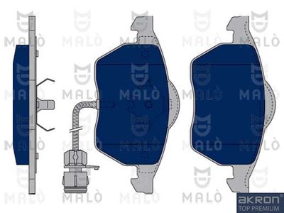 1050057 AKRON-MALÒ Комплект тормозных колодок, дисковый тормоз