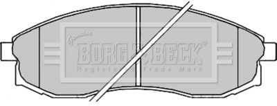 BBP2165 BORG & BECK Комплект тормозных колодок, дисковый тормоз