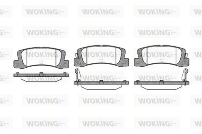 P314302 WOKING Комплект тормозных колодок, дисковый тормоз