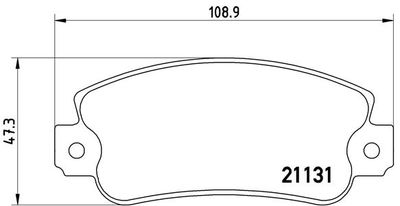 P23029 BREMBO Комплект тормозных колодок, дисковый тормоз