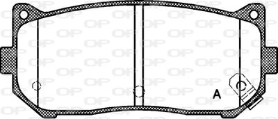 BPA064902 OPEN PARTS Комплект тормозных колодок, дисковый тормоз