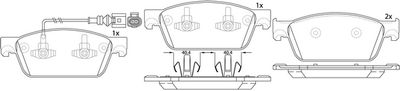 FP33278E FIT Комплект тормозных колодок, дисковый тормоз