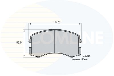 CBP06061 COMLINE Комплект тормозных колодок, дисковый тормоз