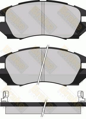 PA1011 Brake ENGINEERING Комплект тормозных колодок, дисковый тормоз