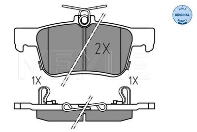 0252242915 MEYLE Комплект тормозных колодок, дисковый тормоз
