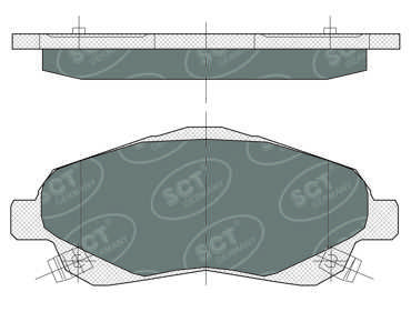 SP368PR SCT - MANNOL Комплект тормозных колодок, дисковый тормоз