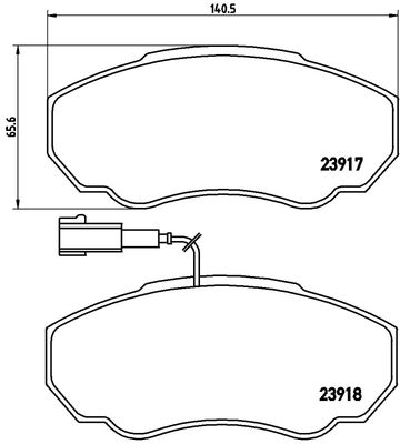 FK20057 KAISHIN Комплект тормозных колодок, дисковый тормоз