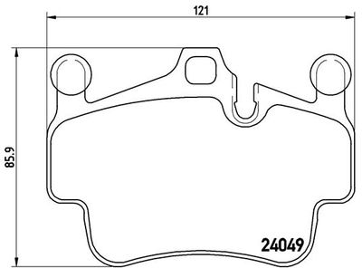 P65014 BREMBO Комплект тормозных колодок, дисковый тормоз