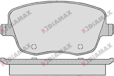 N09554 DIAMAX Комплект тормозных колодок, дисковый тормоз