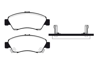 RA04540 RAICAM Комплект тормозных колодок, дисковый тормоз