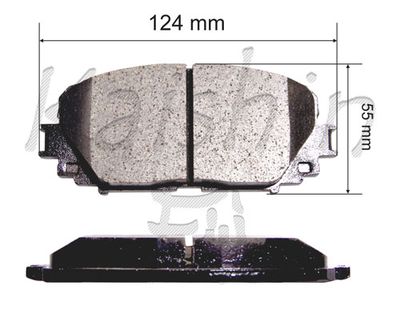 FK2253 KAISHIN Комплект тормозных колодок, дисковый тормоз