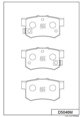 D5046M MK Kashiyama Комплект тормозных колодок, дисковый тормоз