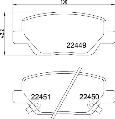 P23179 BREMBO Комплект тормозных колодок, дисковый тормоз