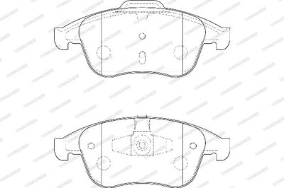 WBP24710A WAGNER Комплект тормозных колодок, дисковый тормоз
