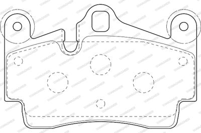 WBP23694A WAGNER Комплект тормозных колодок, дисковый тормоз