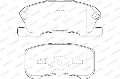 WBP23497A WAGNER Комплект тормозных колодок, дисковый тормоз