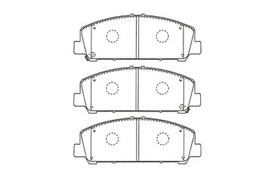 KBP6611 KAVO PARTS Комплект тормозных колодок, дисковый тормоз