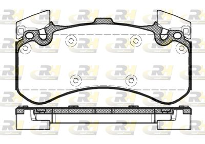 2146300 ROADHOUSE Комплект тормозных колодок, дисковый тормоз