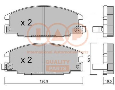 70409011P IAP QUALITY PARTS Комплект тормозных колодок, дисковый тормоз