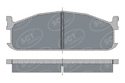 SP219PR SCT - MANNOL Комплект тормозных колодок, дисковый тормоз