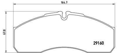 PA6022 BREMBO Комплект тормозных колодок, дисковый тормоз