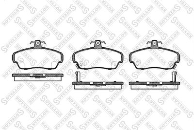 501002BSX STELLOX Комплект тормозных колодок, дисковый тормоз